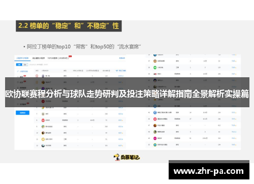 欧协联赛程分析与球队走势研判及投注策略详解指南全景解析实操篇